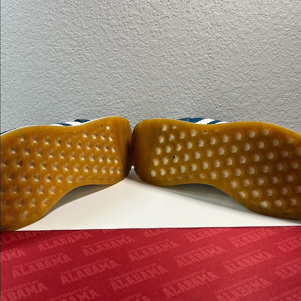 adidas Teal and White Retro Runner Sneakers - Picture 3 of 5